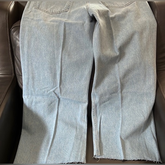 NWOT ETICA DEVON HIGH WAIST WIDE LEG DISTRESSED JEANS SIZE 30 - Picture 7 of 10